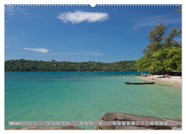 Produktbild: KAMBODSCHA - Im Reich der Khmer (hochwertiger Premium Wandkalender 2026 DIN A2 quer), Kunstdruck in Hochglanz