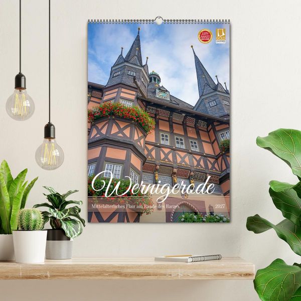Produktbild: Wernigerode - Mittelalterliches Flair am Rande des Harzes (Wandkalender 2027 DIN A2 hoch), CALVENDO Monatskalender