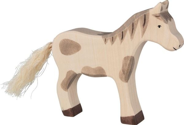 Pferd, stehend, gefleckt
