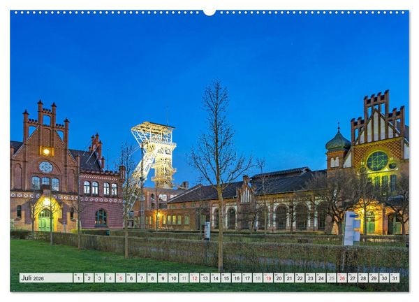 Produktbild: Das Ruhrgebiet bei Nacht (hochwertiger Premium Wandkalender 2026 DIN A2 quer), Kunstdruck in Hochglanz