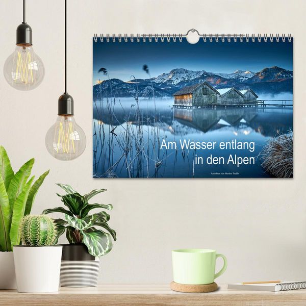 Produktbild: Am Wasser entlang in den Alpen (Wandkalender 2026 DIN A4 quer), CALVENDO Monatskalender