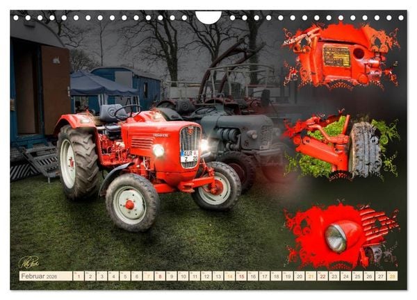 Produktbild: Oldtimer - Traktoren Parade (Wandkalender 2026 DIN A4 quer), CALVENDO Monatskalender