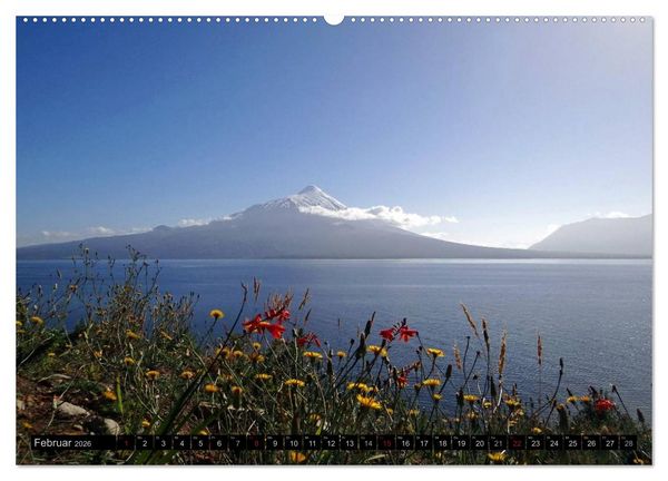 Produktbild: Tanz auf dem Vulkan - Osorno (Chile) (hochwertiger Premium Wandkalender 2026 DIN A2 quer), Kunstdruck in Hochglanz