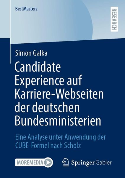 Produktbild: Candidate Experience auf Karriere-Webseiten der deutschen Bundesministerien