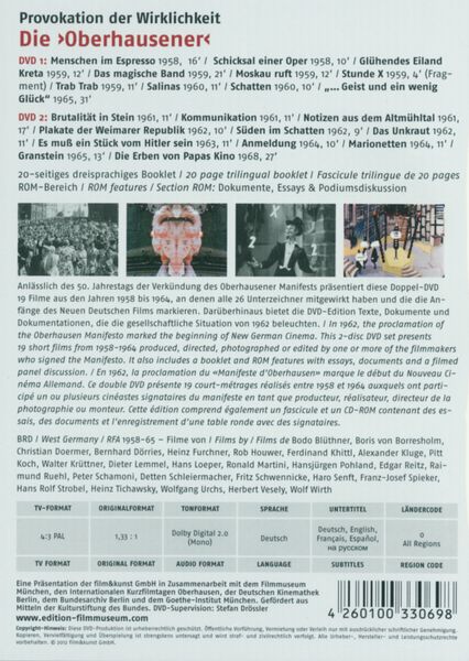 Produktbild: Die &laquo;Oberhausener&raquo; - Provokation der Wirklichkeit