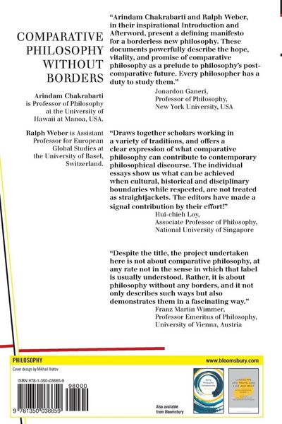 Produktbild: Comparative Philosophy without Borders