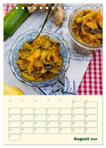 Produktbild: Vegetarische Vier Jahreszeiten (Tischkalender 2026 DIN A5 hoch), CALVENDO Monatskalender