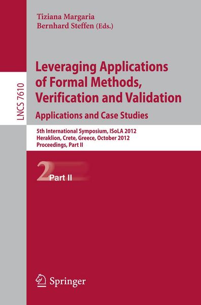 Produktbild: Leveraging Applications of Formal Methods, Verification and Validation