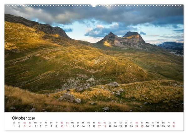 Produktbild: Montenegro - Land der schwarzen Berge (Wandkalender 2026 DIN A2 quer), CALVENDO Monatskalender
