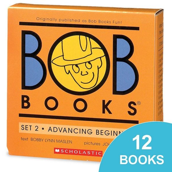 Produktbild: Bob Books - Advancing Beginners Box Set of 12 Paperbacks Decodable Phonics Books, Ages 4 and Up, Kindergarten (Stage 2: Emerging Reader)