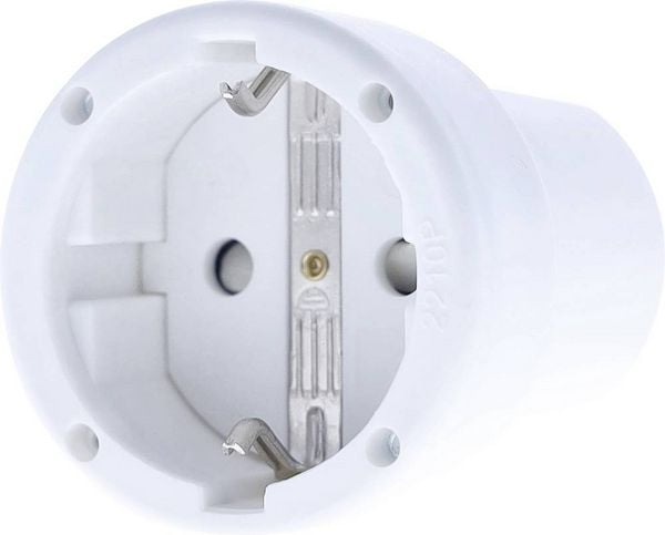 Produktbild: AS Schwabe 62224 Schutzkontaktkupplung PVC 230V Wei&szlig;