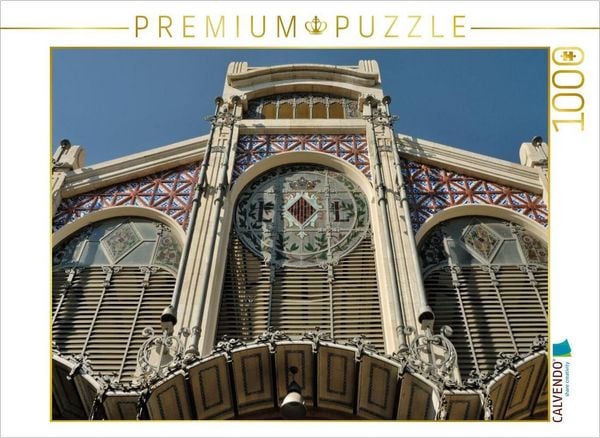 CALVENDO Puzzle Alte Markthalle Fassade | 1000 Teile Lege-Größe 64 × 48 cm Foto-Puzzle für glückliche Stunden
