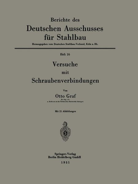 Produktbild: Versuche mit Schraubenverbindungen