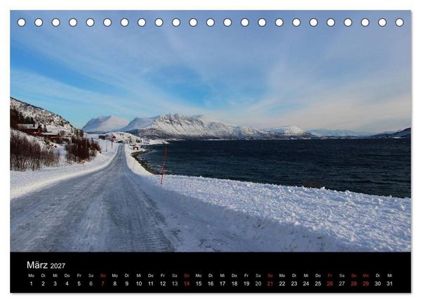 Produktbild: Wintertraum Nordnorwegen (Tischkalender 2027 DIN A5 quer), CALVENDO Monatskalender