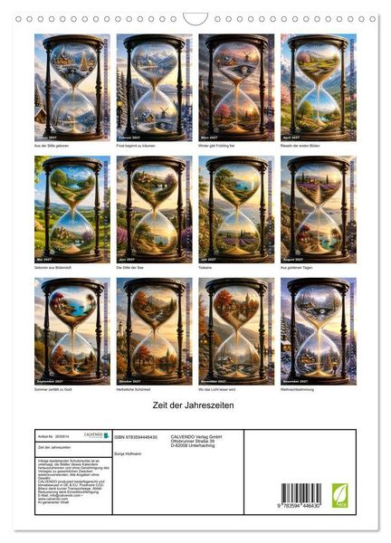 Produktbild: Zeit der Jahreszeiten (Wandkalender 2027 DIN A3 hoch), CALVENDO Monatskalender