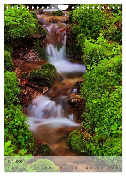 Produktbild: Alles im Fluss - Schwarzwaldwasser (Wandkalender 2026 DIN A4 hoch), CALVENDO Monatskalender