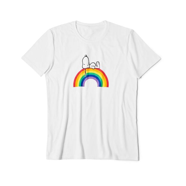 Snoopy T-Shirt Rainbow, Gr. S