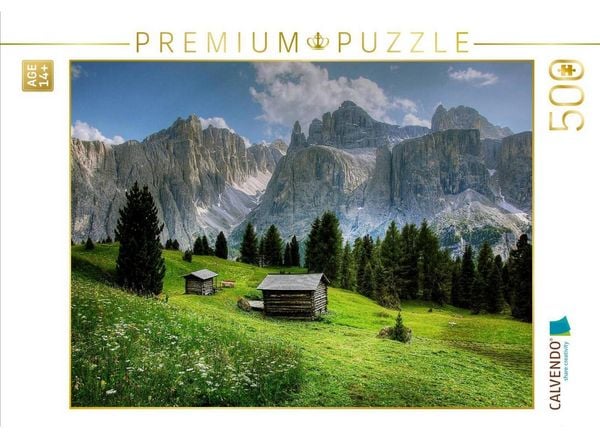 CALVENDO Puzzle Val di Mesdi - Gröden | 500 Teile Lege-Größe 48 × 36 cm Foto-Puzzle für Erwachsene