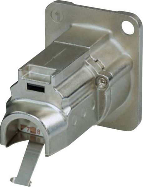 Produktbild: Neutrik NE8FDX-Y6 RJ45 Datensteckverbinder etherCON D Serie NE8FDX-Y6 Buchse, gerade Pole: 8P8C Nickel 1 St.