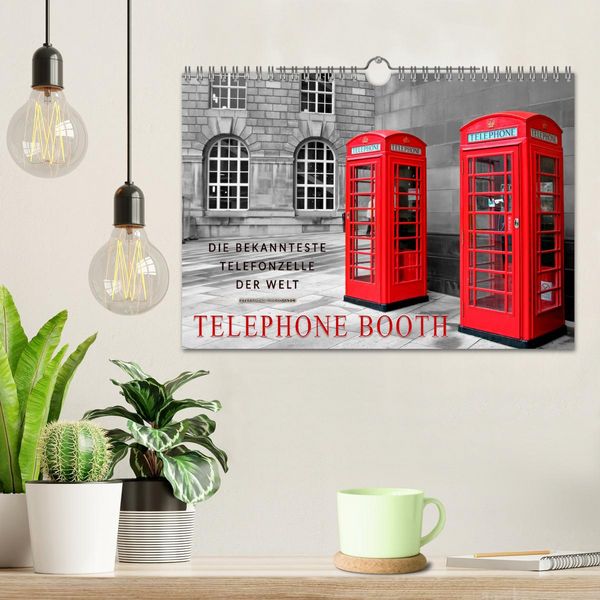 Produktbild: Die bekannteste Telefonzelle der Welt - Telephone Booth (Wandkalender 2026 DIN A4 quer), CALVENDO Monatskalender