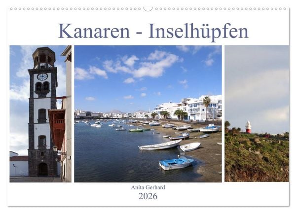 Produktbild: Kanaren - Inselh&uuml;pfen (Wandkalender 2026 DIN A2 quer), CALVENDO Monatskalender