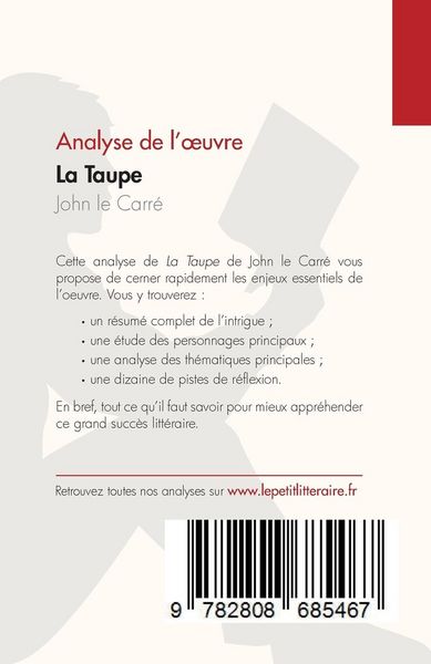 Produktbild: La Taupe de John le Carr&eacute; (Analyse de l'&iquest;uvre)