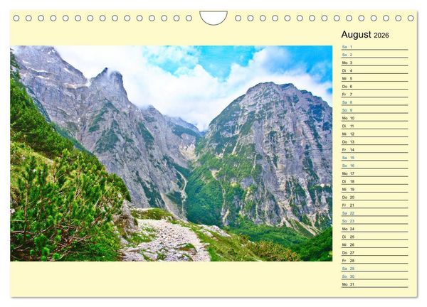 Produktbild: Slowenien - Impressionen eines Naturjuwels (Wandkalender 2026 DIN A4 quer), CALVENDO Monatskalender