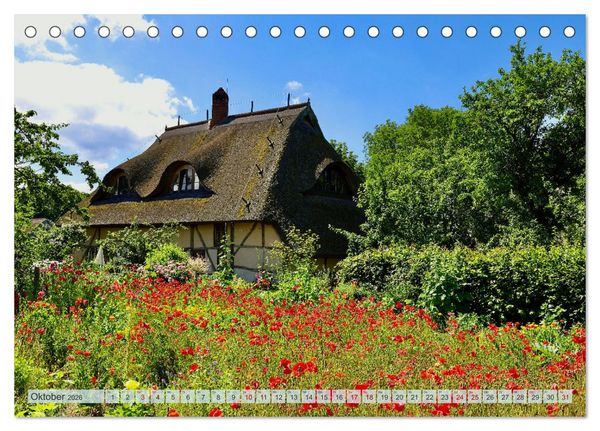 Produktbild: Fischland zwischen Ostsee und Bodden (Tischkalender 2026 DIN A5 quer), CALVENDO Monatskalender