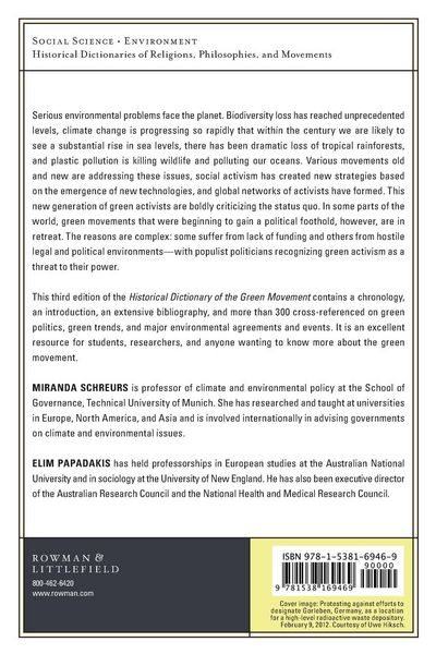 Produktbild: Historical Dictionary of the Green Movement