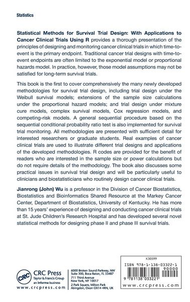 Produktbild: Statistical Methods for Survival Trial Design