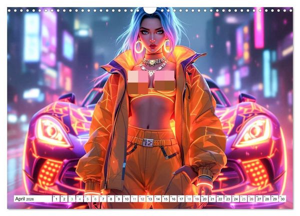 Produktbild: Cars & Girls (Wandkalender 2026 DIN A3 quer), CALVENDO Monatskalender