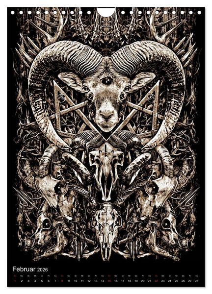 Produktbild: BLOODBOY/DARK ILLUSTRATION (Wandkalender 2026 DIN A4 hoch), CALVENDO Monatskalender