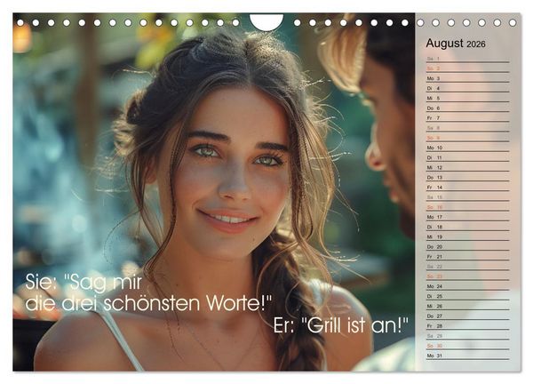 Produktbild: Lieblingshobby Grillen (Wandkalender 2026 DIN A4 quer), CALVENDO Monatskalender
