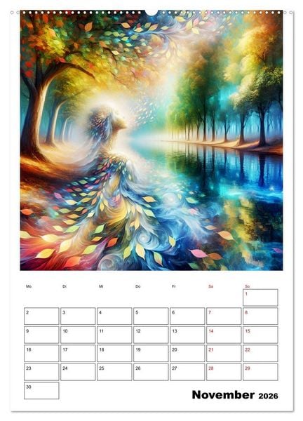 Produktbild: Bl&auml;tter - Visionen (hochwertiger Premium Wandkalender 2026 DIN A2 hoch), Kunstdruck in Hochglanz
