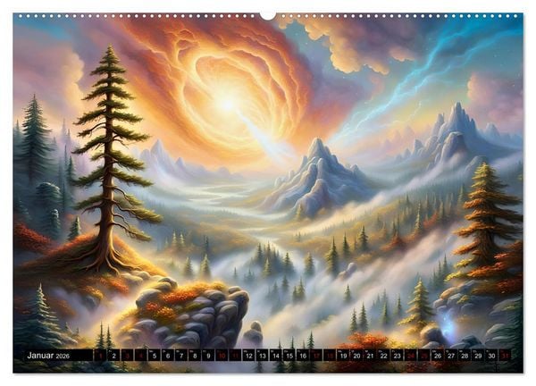 Produktbild: Erde - Blauer &Uuml;berlebensk&uuml;nstler (Wandkalender 2026 DIN A2 quer), CALVENDO Monatskalender