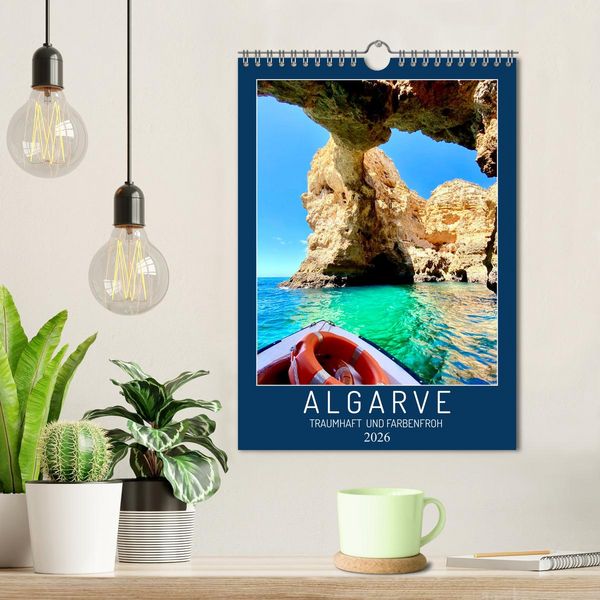 Produktbild: Algarve Traumhaft & farbenfroh (Wandkalender 2026 DIN A4 hoch), CALVENDO Monatskalender