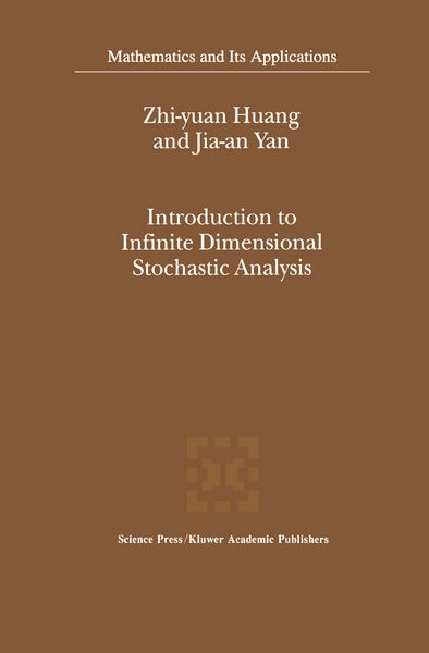 Produktbild: Introduction to Infinite Dimensional Stochastic Analysis
