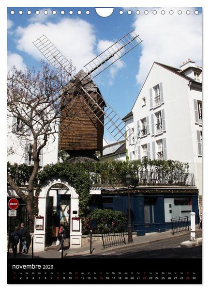 Produktbild: Lumi&egrave;res de Montmartre (Calendrier mural 2026 DIN A4 horizontal), CALVENDO calendrier mensuel