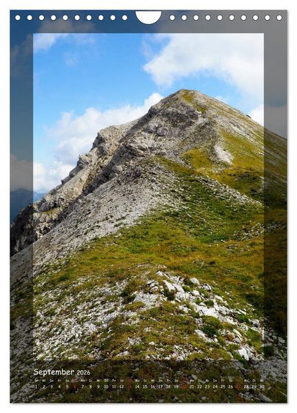 Produktbild: Bergwelten Wandkalender (Wandkalender 2026 DIN A4 hoch), CALVENDO Monatskalender