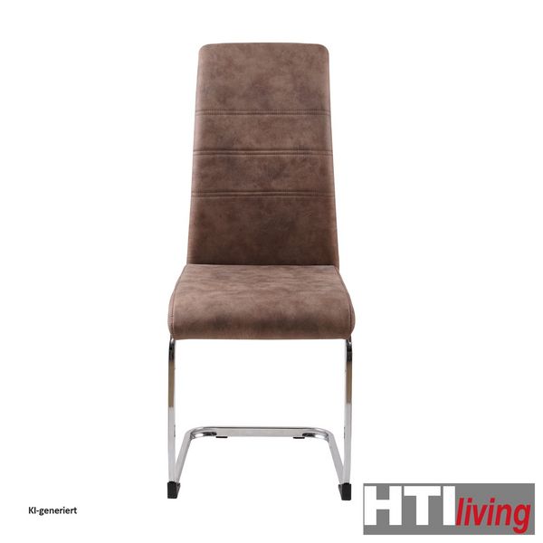 Produktbild: HTI-Living Schwingstuhl SallyC Freischwinger Esszimmerstuhl Braun