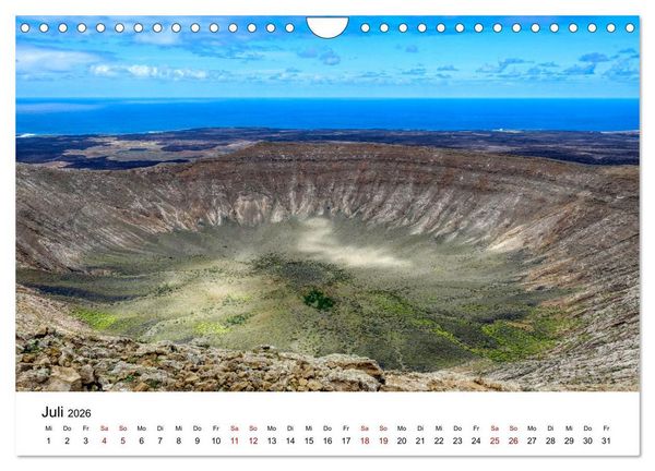 Produktbild: Lanzarote - Insel der spektakul&auml;ren Landschaften (Wandkalender 2026 DIN A4 quer), CALVENDO Monatskalender