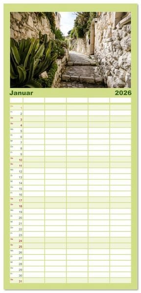 Produktbild: Familienplaner 2026 - Die Magie S&uuml;dfrankreichs mit 5 Spalten (Wandkalender, 21 x 45 cm) CALVENDO