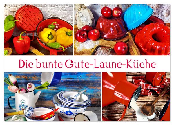 Produktbild: Die bunte Gute Laune K&uuml;che (Wandkalender 2026 DIN A2 quer), CALVENDO Monatskalender