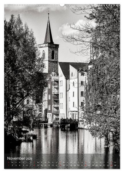Produktbild: Ein Blick auf Erfurt (Wandkalender 2026 DIN A2 hoch), CALVENDO Monatskalender