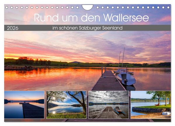 Produktbild: Rund um den Wallersee (Wandkalender 2026 DIN A4 quer), CALVENDO Monatskalender
