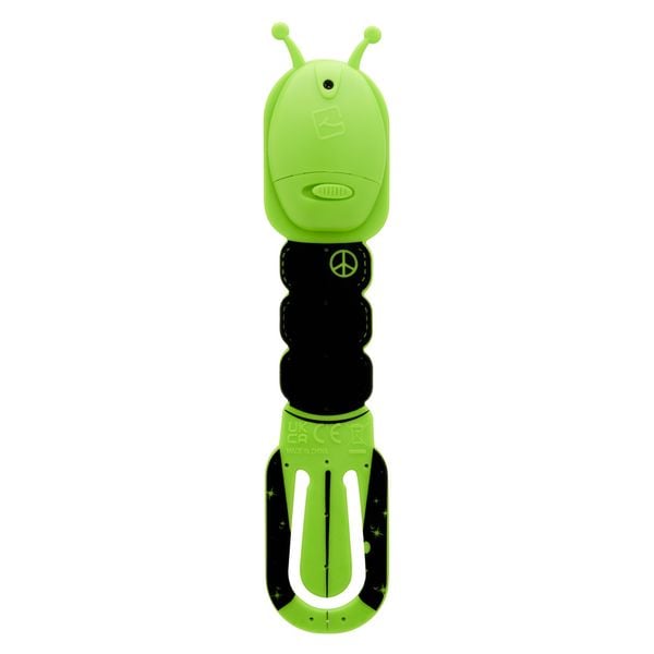 Produktbild: Flexilight Pals Leselicht (Aliens) - grün - 2 in 1 Leselampe & Lesezeichen - LED Leselicht - Geschenk für Leser, Buchliebhaber - Deutsche Ausgabe