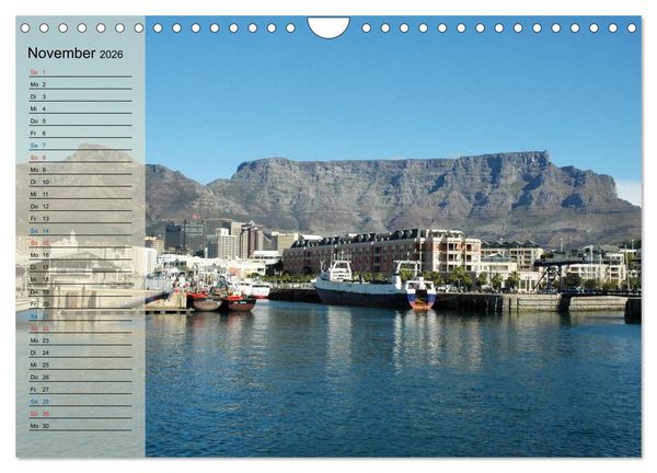 Produktbild: S&uuml;d Afrika - vom Kr&uuml;ger Nationalpark bis nach Kapstadt (Wandkalender 2026 DIN A4 quer), CALVENDO Monatskalender