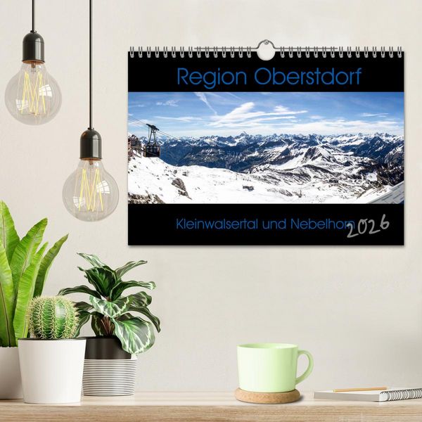 Produktbild: Region Oberstdorf - Kleinwalsertal und Nebelhorn (Wandkalender 2026 DIN A4 quer), CALVENDO Monatskalender
