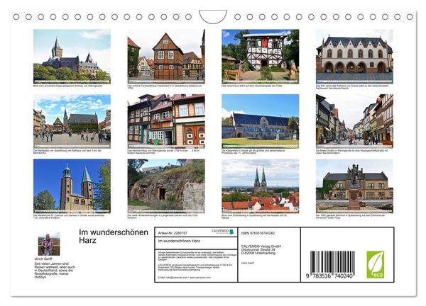 Produktbild: Im wundersch&ouml;nen Harz (Wandkalender 2026 DIN A4 quer), CALVENDO Monatskalender