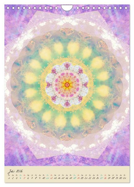 Produktbild: MANDALAS DES LICHTS (Wandkalender 2026 DIN A4 hoch), CALVENDO Monatskalender